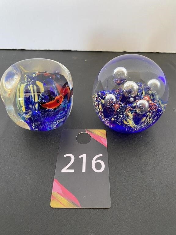 2.5" Glass Paper Weights