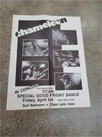 Chameleon concert poster