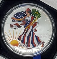 2002 Color Enhanced American Silver Eagle