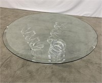 LUCITE "SPRING" COCKTAIL TABLE