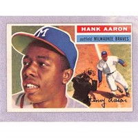 1956 Topps Crease Free Hank Aaron Hof