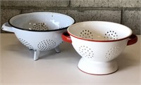 Vintage Enamel Colanders