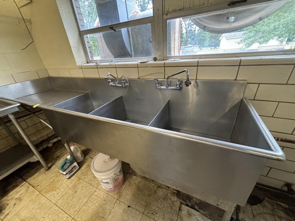 Stainless Steel Sink/Table 110x28x47