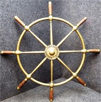 John Hastie & Co Brass Ships Wheel