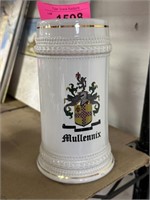 MULLENIX CREST BEER STEIN