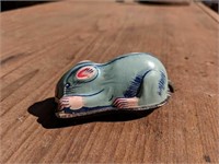 Vintage friction metal toy mouse