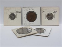 Five Assorted Bolivia Coins