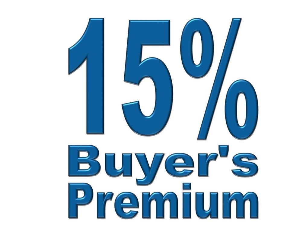 15% Buyer's Premium Added To All Purchases