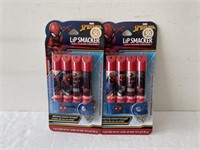 8 Spiderman lip smackers