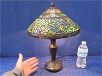 beautiful modern table lamp & shade - 18in tall