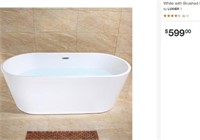 LUXIER Luxury Flatbottom Soaking Bathtub Spa