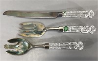 Crystal Handled Serving Utensils -NIB