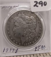 1887-S Morgan silver dollar
