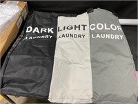 Tri color laundry basket