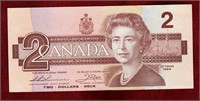 CANADA 1986 $2 BANKNOTE BC-55b