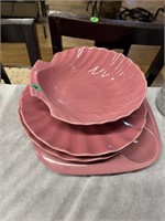 PINK SHELL DISHES