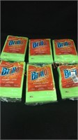 6 Packs of Brillo Sponge Cloths