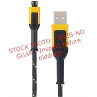 DeWalt Micro to USB Cable 10 Ft. Black/Yellow