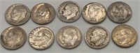 10 - 90% Silver Dimes 1946-1964
