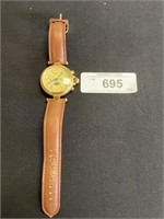 Stauer Leather Banded Wrist Watch.