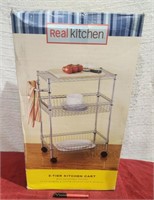 NIB Real Kitchen 3-Tier Cart