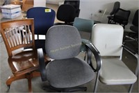 Six office chairs