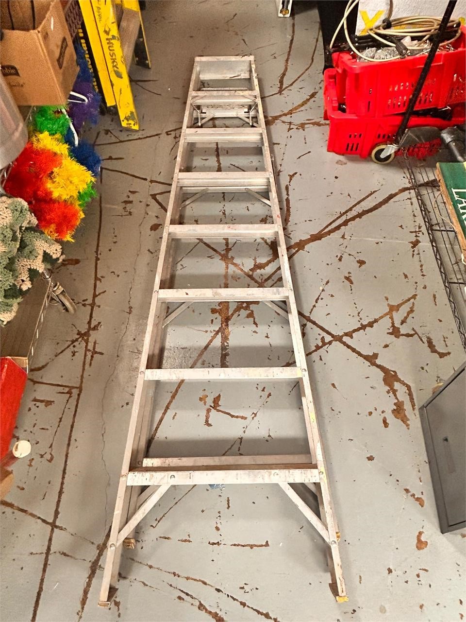 Silver Aluminum Ladder