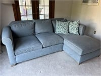 Downfilled Crate & Barrel Sectional Sofa