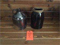 Glazed stoneware jug-2