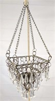 Hanging Crystals Candle Holder