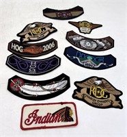 Vintage Harley Davidson HOG, Indian Patches