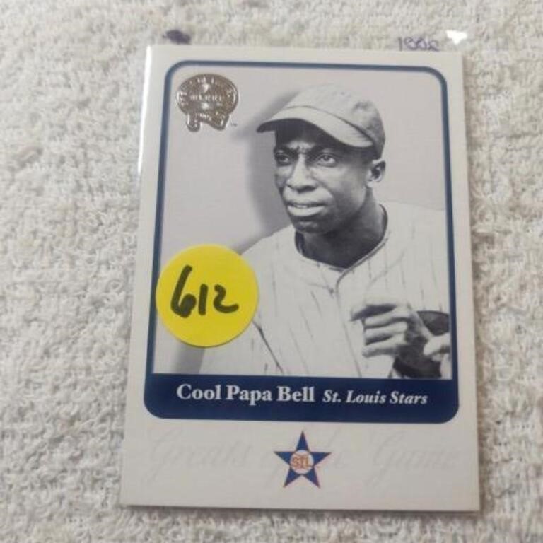 2001 Fleer Greats of the GameCool Papa Bell