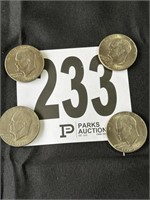(4) 1776-1976 Eisenhower Dollars(CASH ONLY)