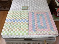 Handmade Baby Quilts (2) #123 One Pillow Patchwork