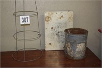 Metal bucket/metal stake/medicine cabinet