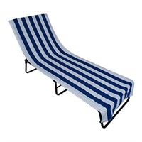 DII Stripe Beach Lounge Chair Towel with Fitted
