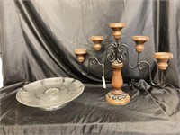 CANDELABRA & PRESENTATION PLATTER