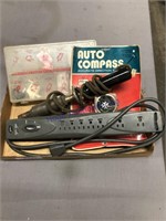 Auto compass, hot iron, power strip