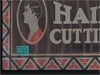 Expert Hair Cutting Vintage Style Advertisement