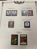 9 PAGE PRESIDENTIAL , AMERICANA STAMPS 1970s