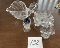 Glass Swan, Fancy Glass Dishes