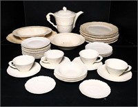 Pope-Gosser China- Teapot, Platter, Plates,