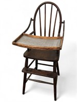 Antique Wooden High Chair