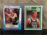 (2) Mint 1989 Fleer Larry Bird Basketball Cards