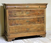 Louis Philippe Rustic Pitch Pine Commode.