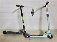 Lot of 2 Kids Riding Scooters