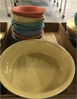 TRAY OF ASSORTED FIESTA BOWLS