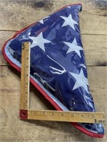 USA stitched flag in marine corps protector case