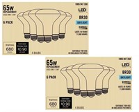 2 Boxes 65-Watt Equivalent BR30 Dimmable(6-Pack)