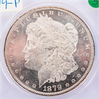 Coin 1879-P Morgan Silver Dollar Brilliant Unc.